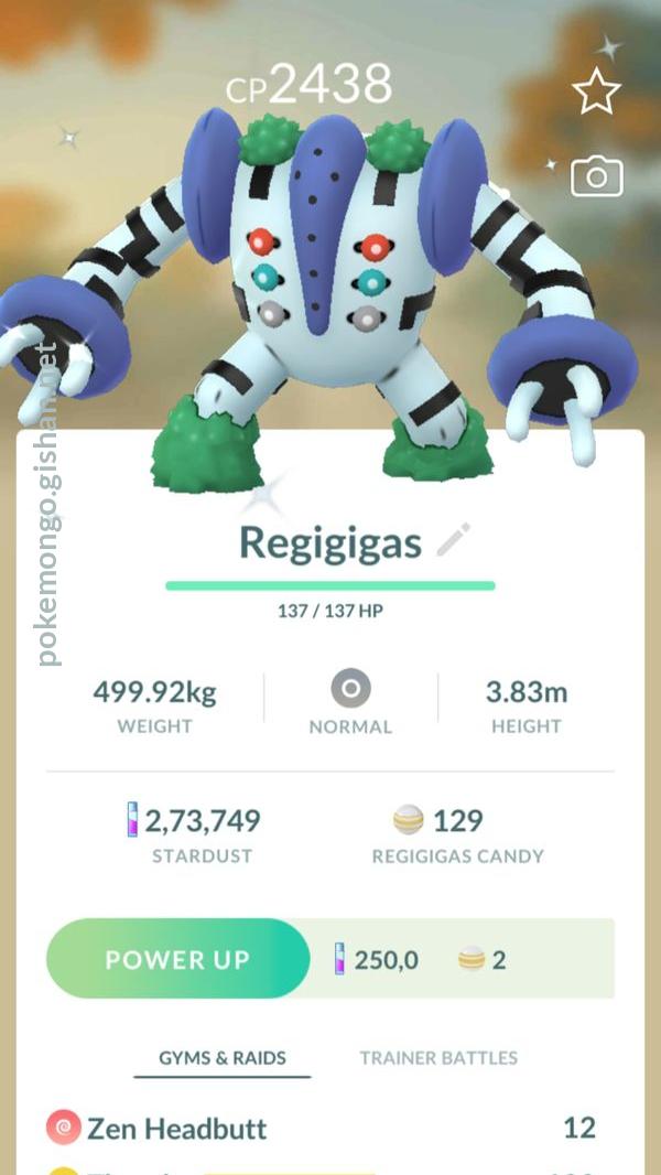Regigigas, Pokémon